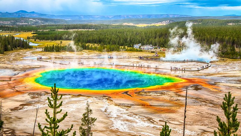 The Grand Prismatic Spring, Wyoming