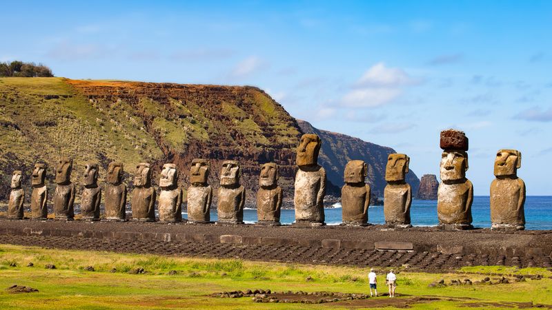 The Moai of Easter Island, Chile