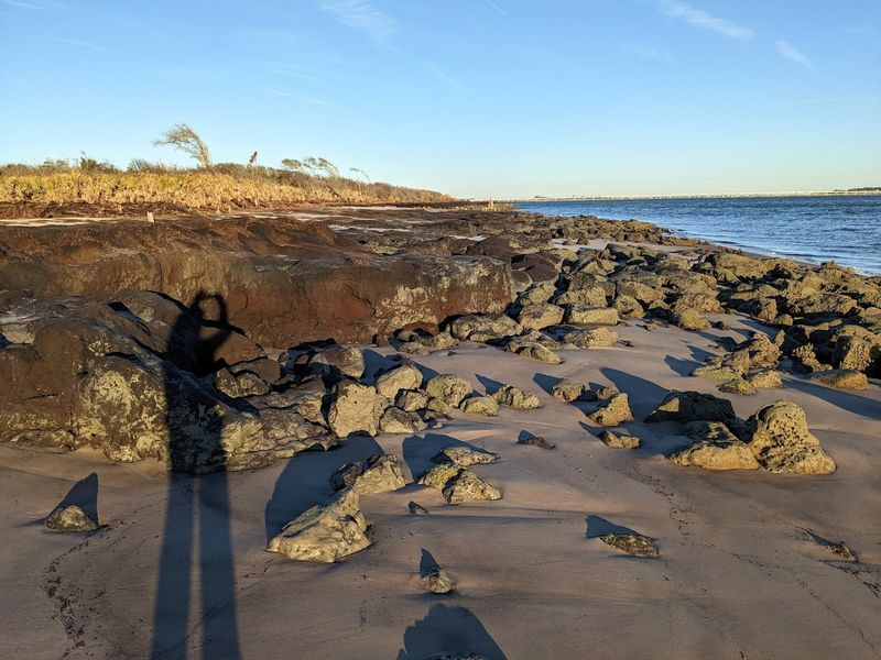 Ancient Black Rock Formations That Crumble Like Sand