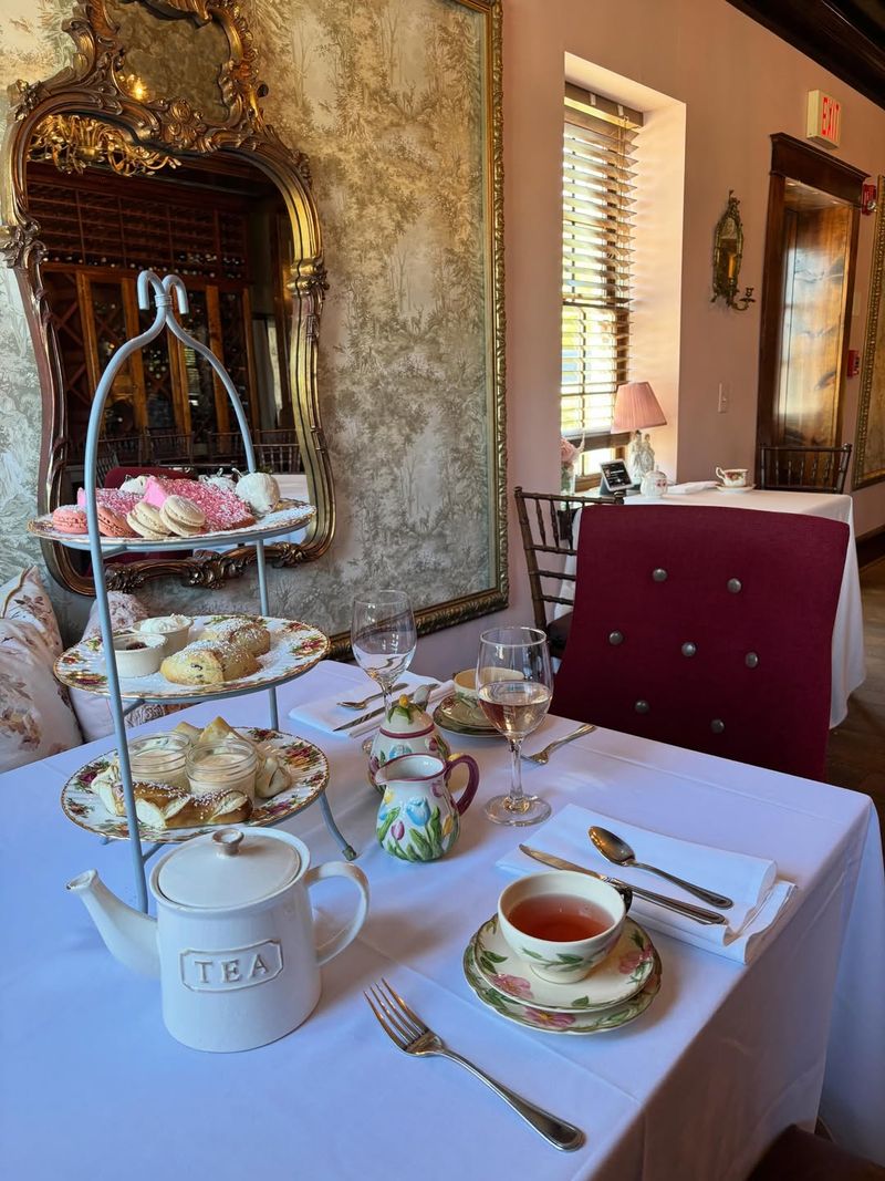 Traditional Afternoon Tea Service With All The Trimmings