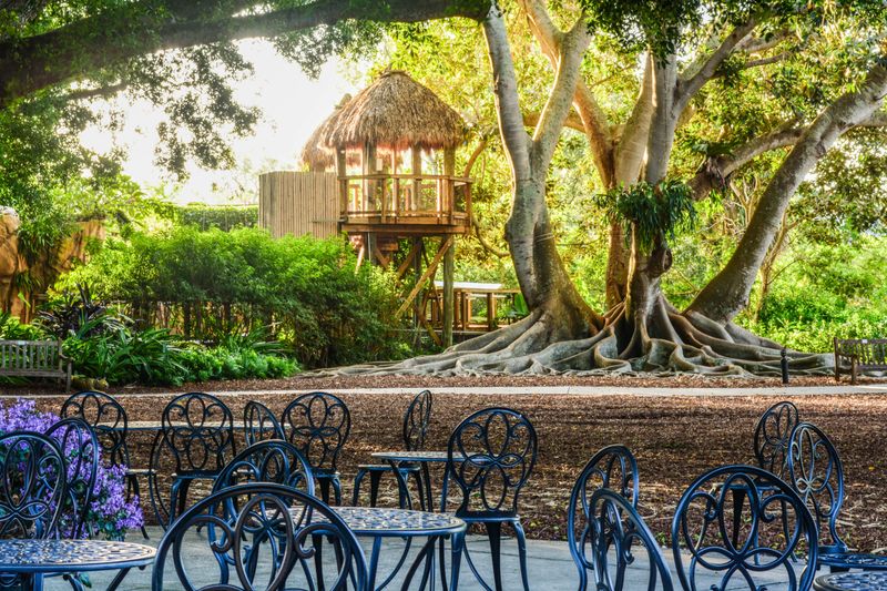 Shaded Play Zones Throughout the Garden