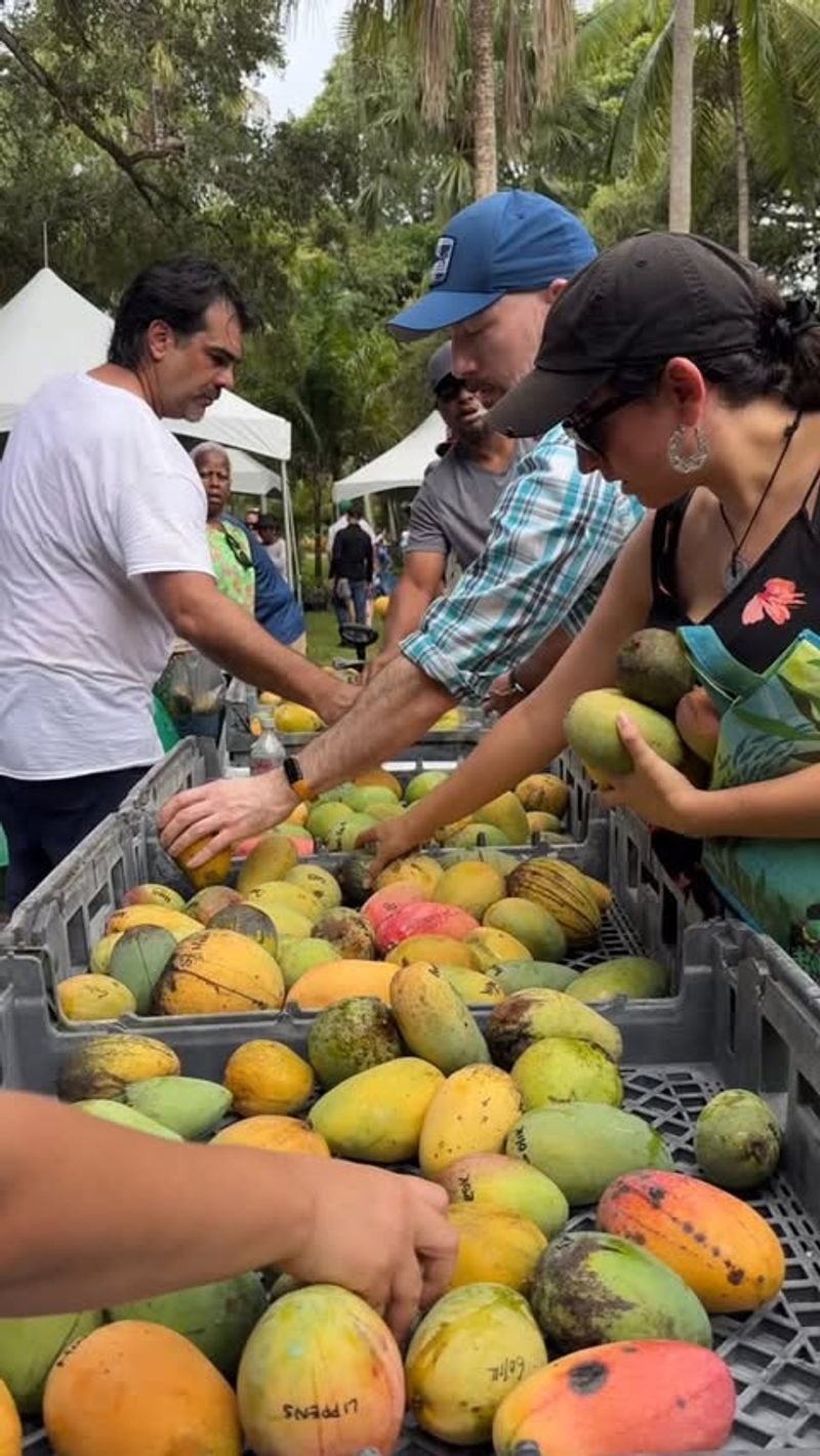 Marketplace Packed with Mango Everything