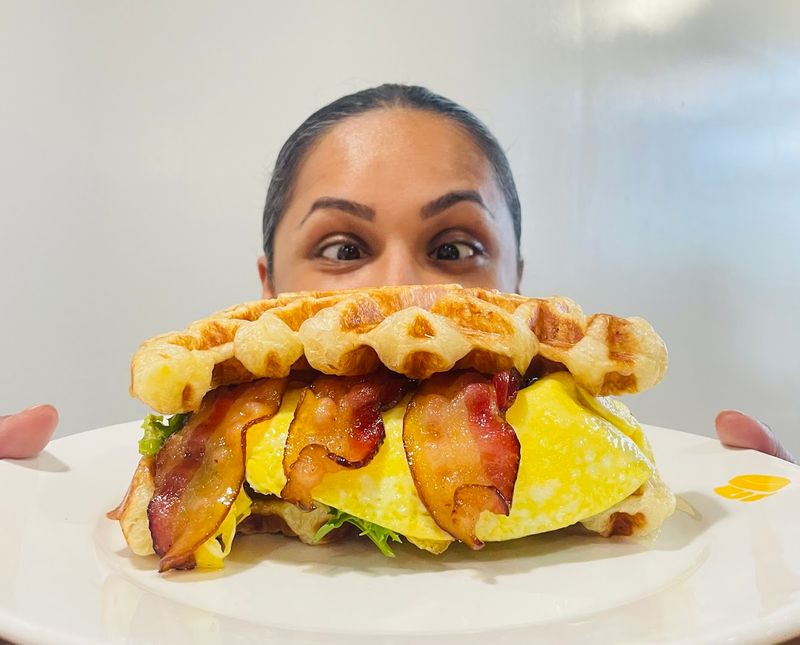 Croffle Ham and Swiss Sandwich That Redefined Breakfast