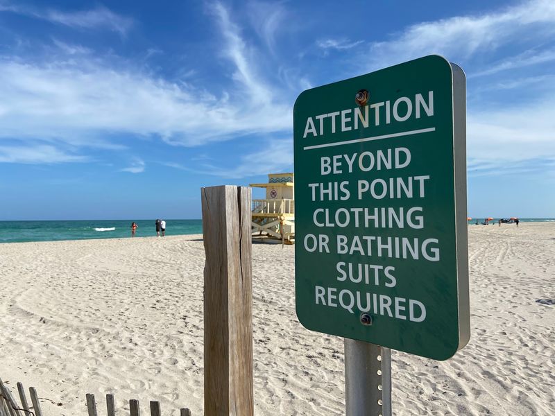 Clothing-Optional Section for Open-Minded Beachgoers
