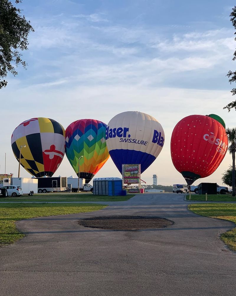 Mass Balloon Ascension at Dawn