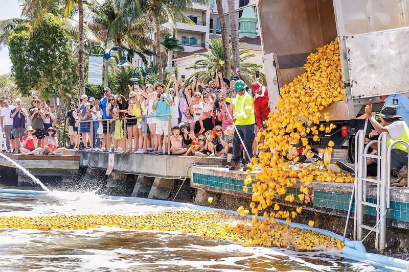 Thousands of Rubber Ducks Take the Plunge