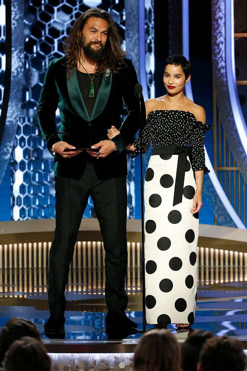 Jason Momoa and Zoë Kravitz