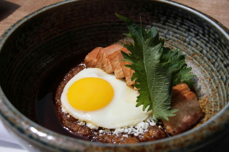 Savory Oatmeal with Egg and Greens