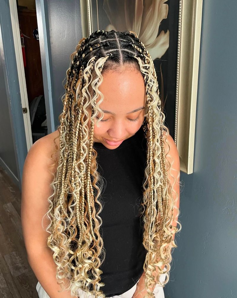 Bohemian Box Braids