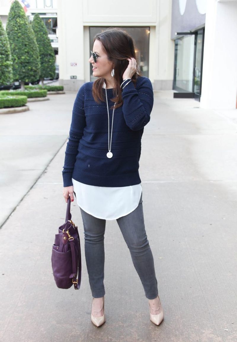 Dull Gray and Faded Navy