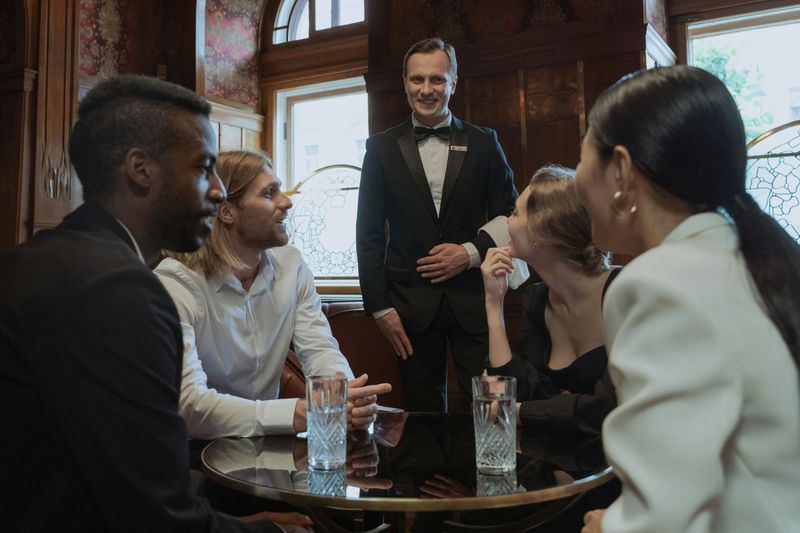 Only ordering water when everyone else is getting drinks