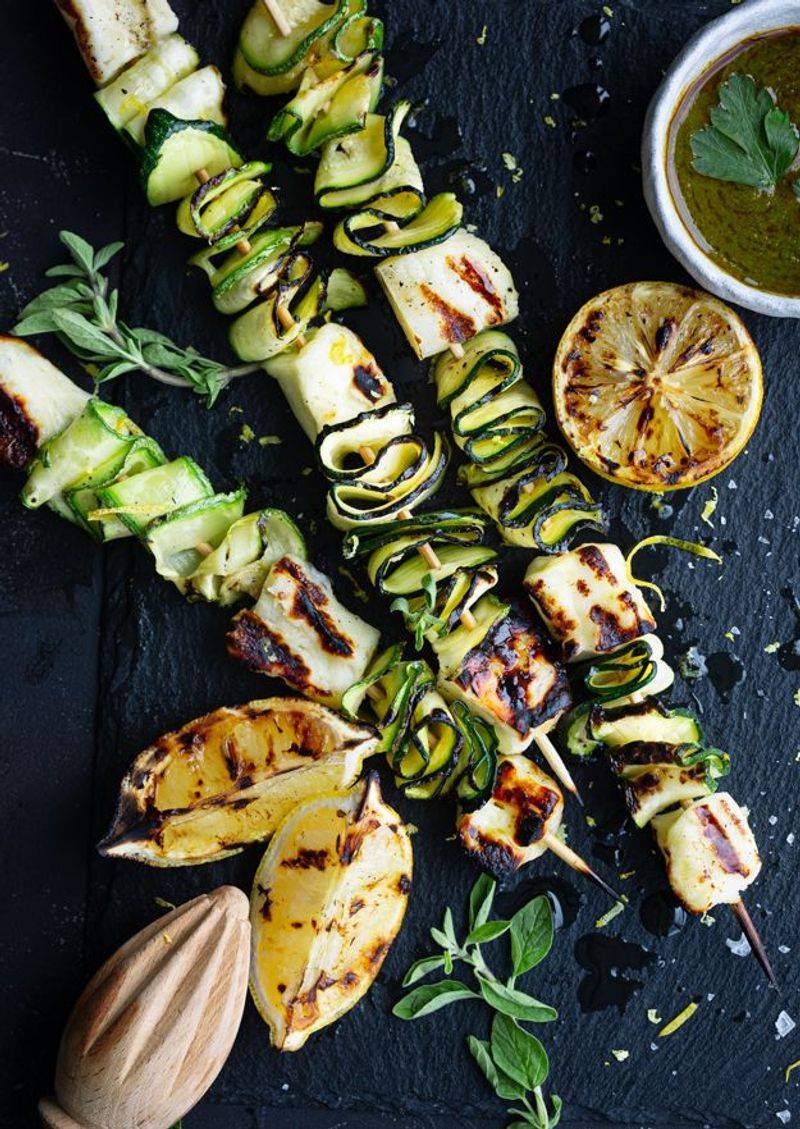 Grilled Zucchini Skewers