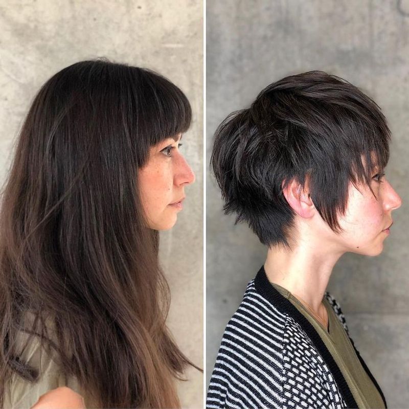 Asymmetrical Cut