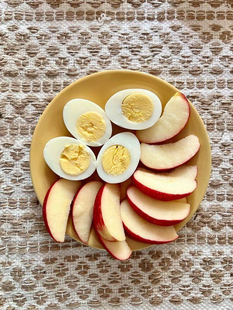 Hard-Boiled Eggs and an Apple