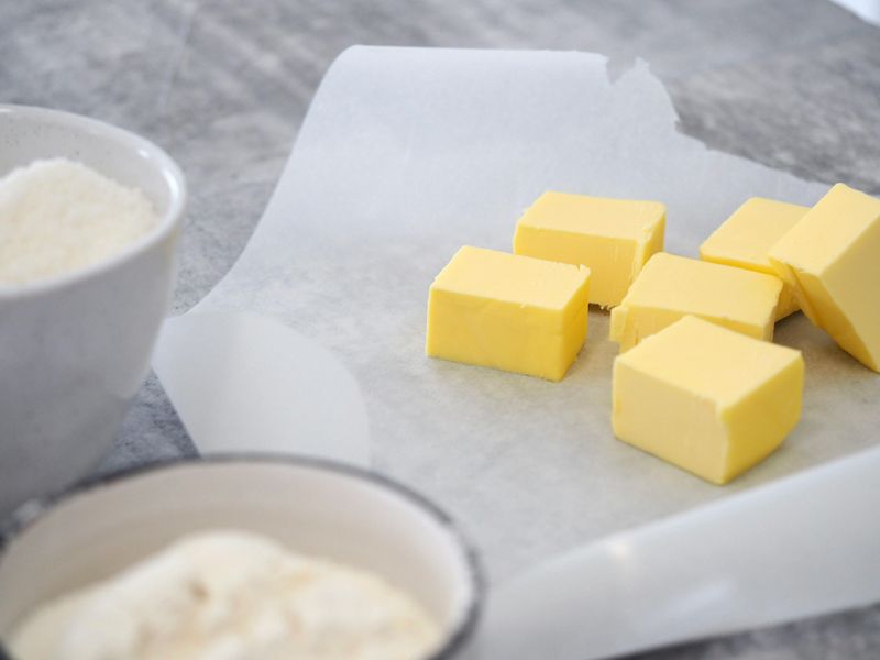 Colored Margarine (Dyed Pink or Yellow)