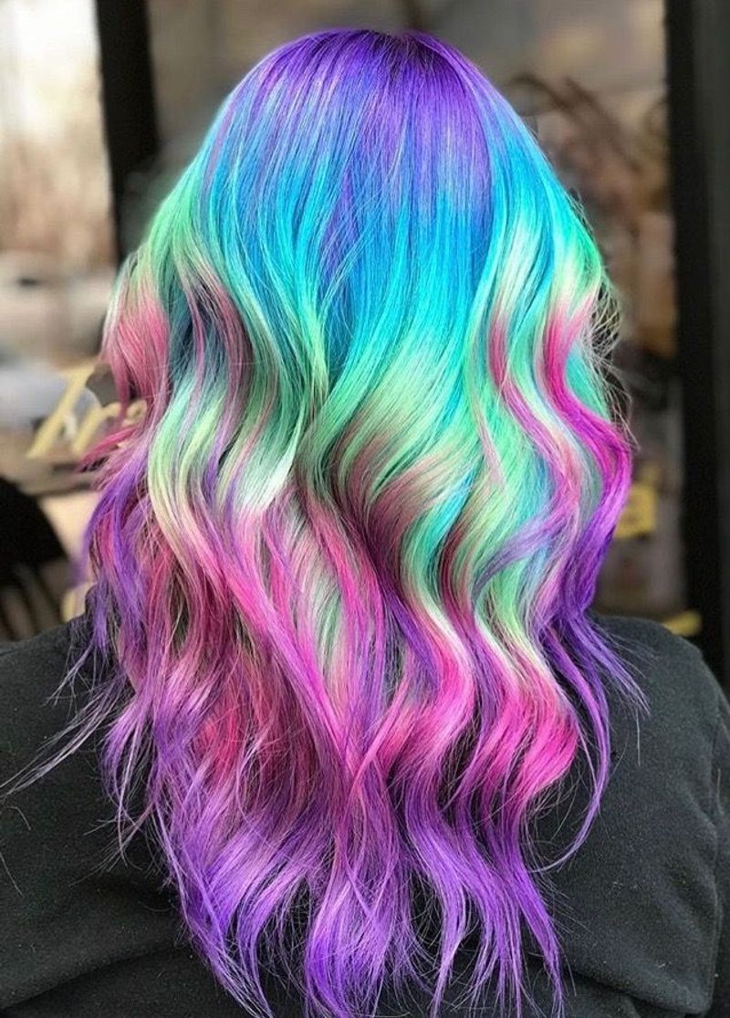 Rainbow Hair Extensions