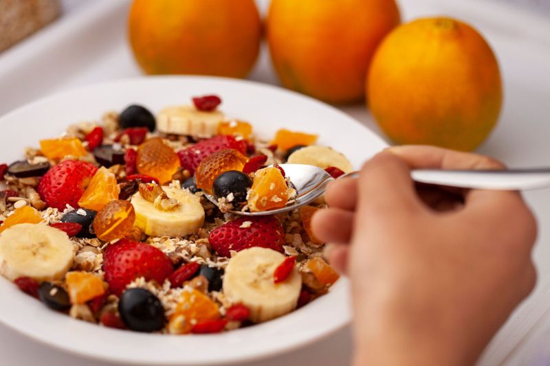 Sugary breakfast cereal