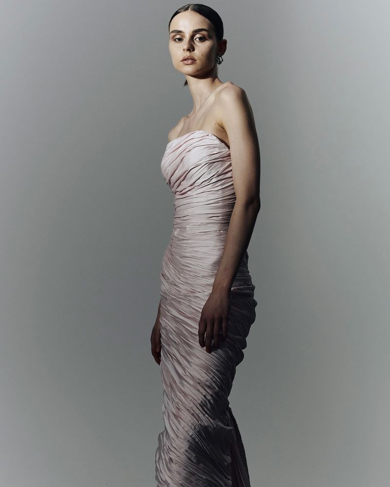 Charcoal Gray & Blush Pink