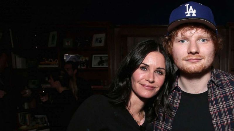 Ed Sheeran & Courteney Cox