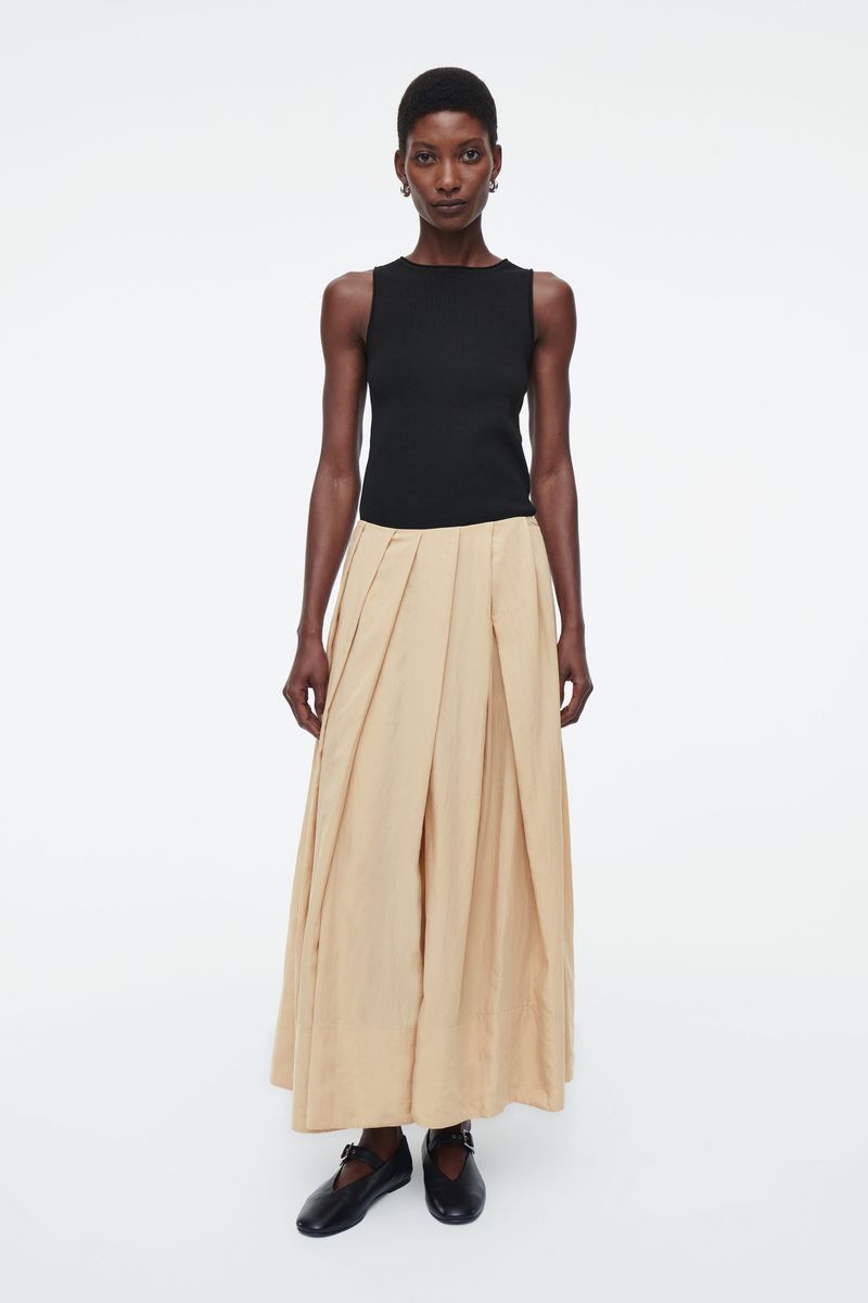 A-Line Midi Skirt