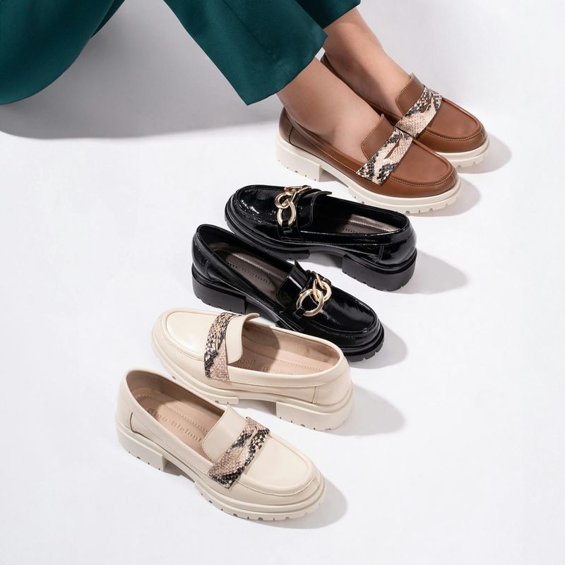 Leather (or Faux Leather) Loafers