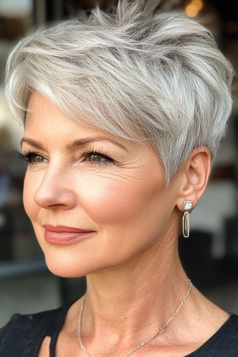 Textured Pixie with Undercut