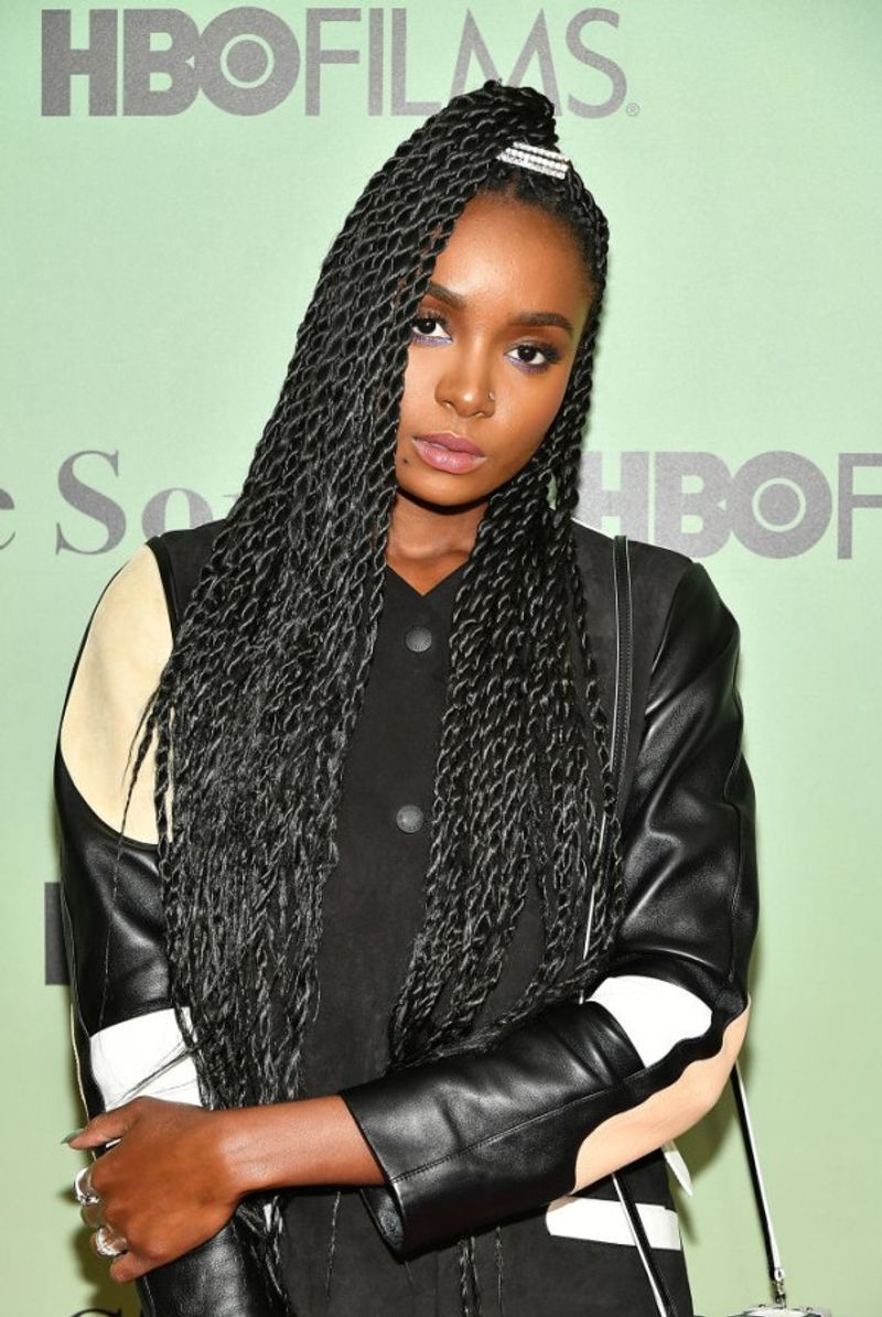 Half-Up Twists with Barrette