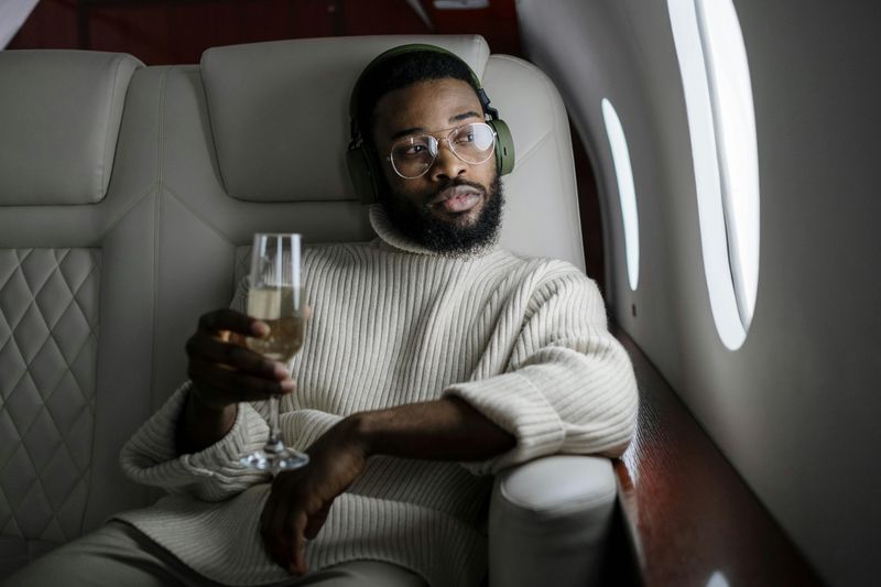 “I always go first class.”