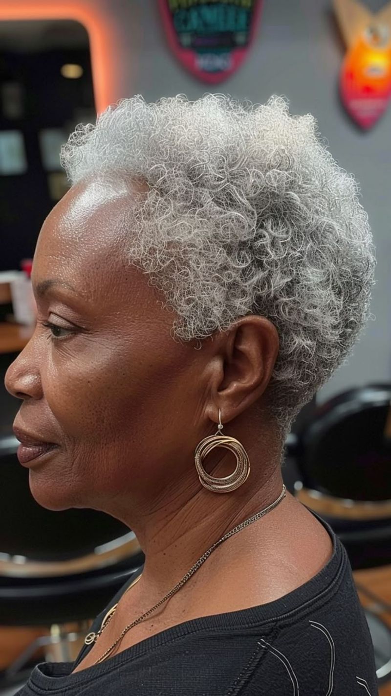 Short Curly TWA (Teeny Weenie Afro)