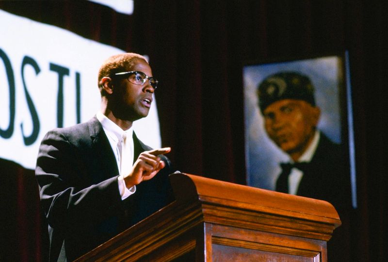 Denzel Washington as Malcolm X (Malcolm X, 1992)