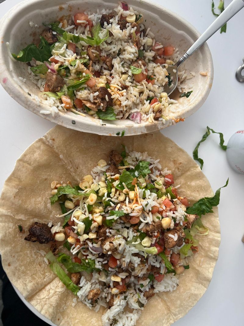 Chipotle Veggie Burrito Bowl — $9.45