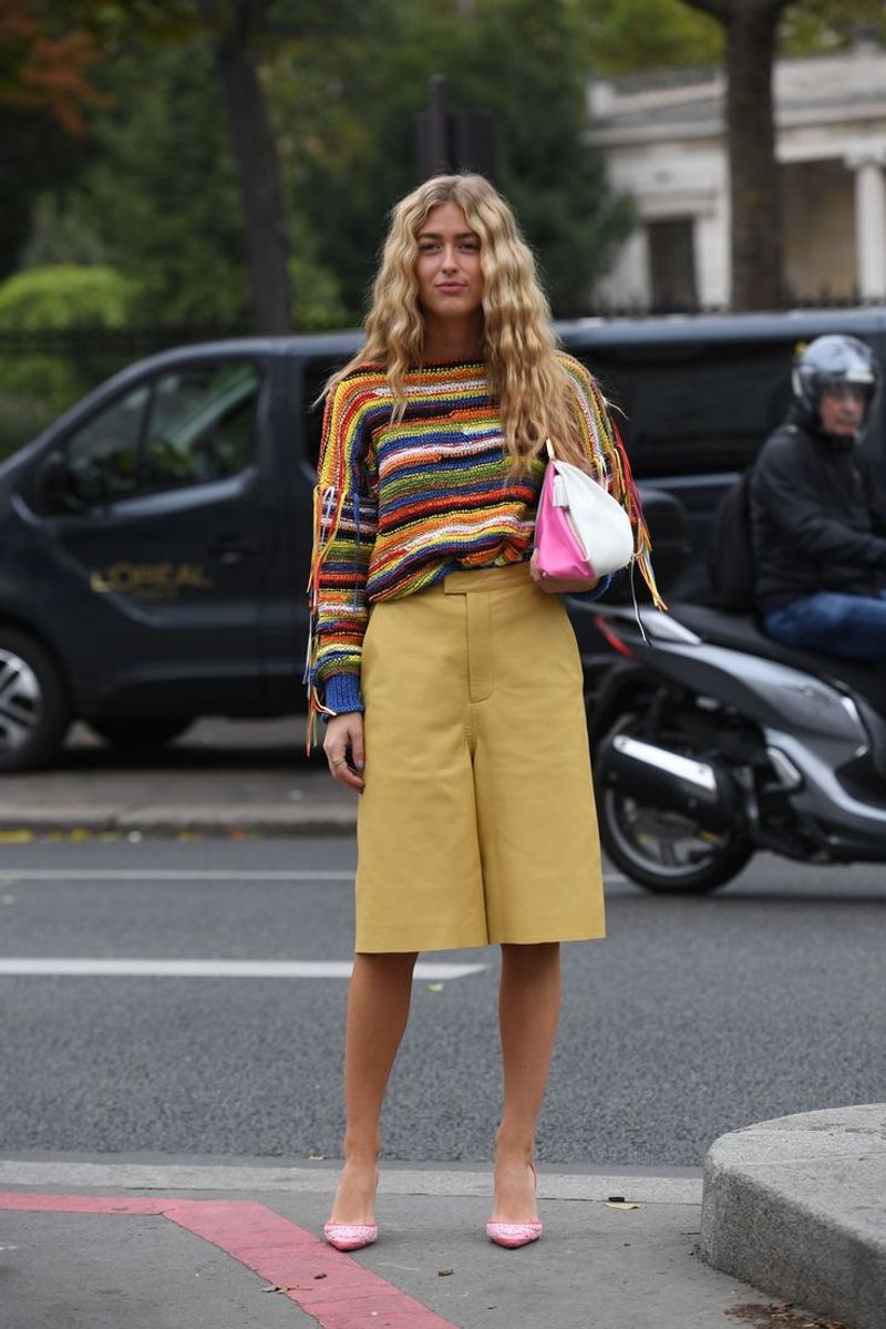 Bermuda Shorts in Stiff Fabrics