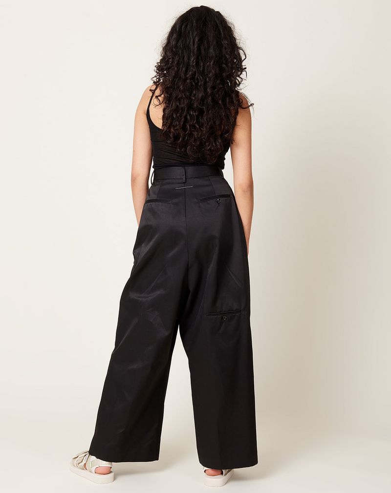 High-Waisted Wide-Leg Trousers