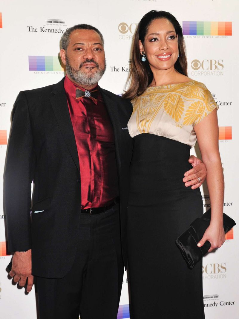 Laurence Fishburne and Gina Torres