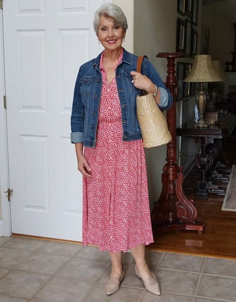 Denim Jacket + Maxi Dress