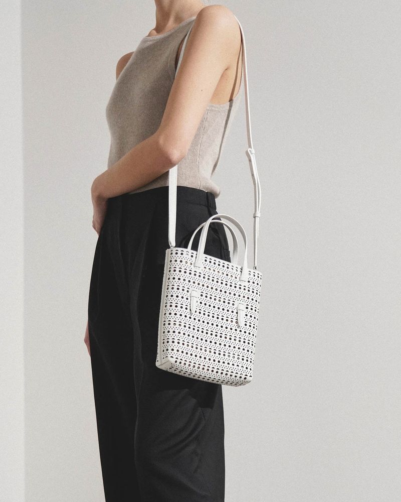 Alaïa Mina North-South Tote Bag