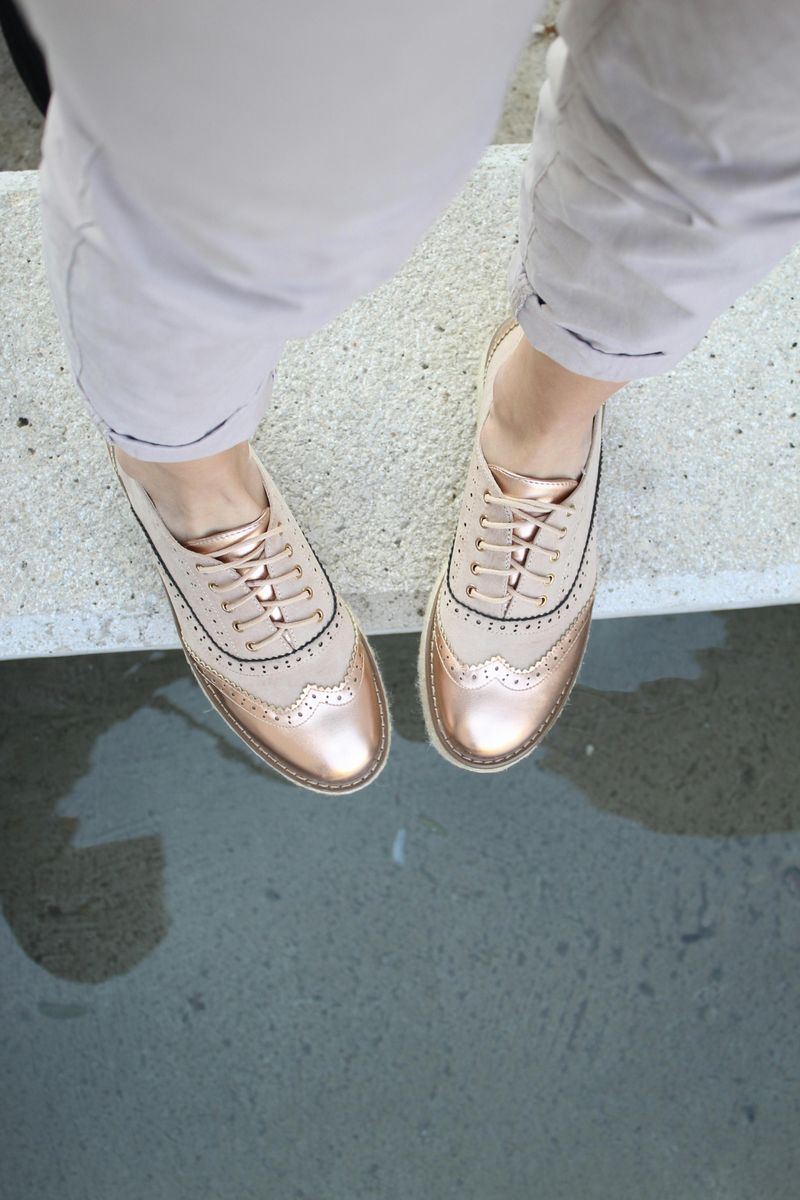 Sleek Leather Oxfords