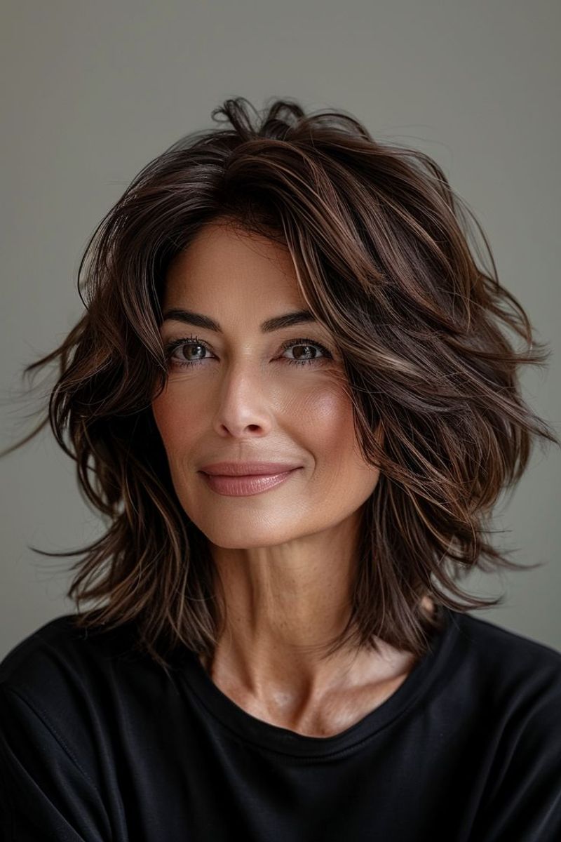 Side-Parted Bob with Waves