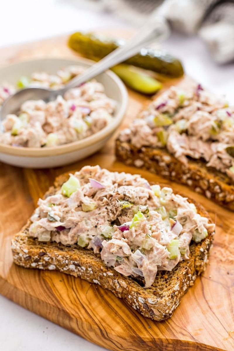 Tuna and Pickle Sandwich