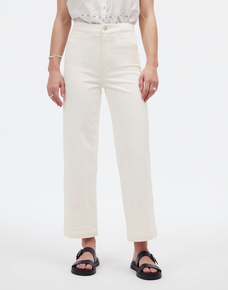 Madewell Emmett Wide-Leg White Jeans
