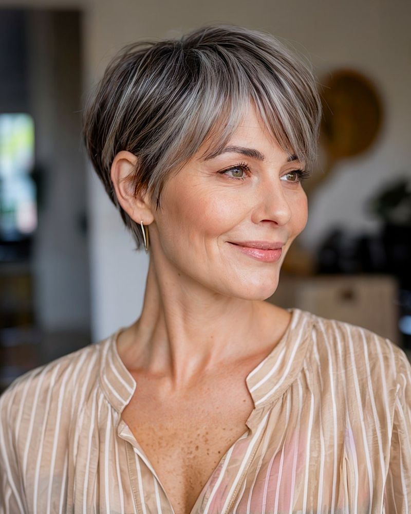Soft Pixie with Side-Swept Bangs