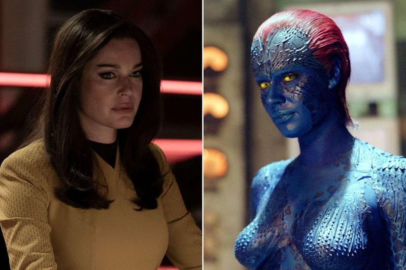 Rebecca Romijn's Blue Metamorphosis