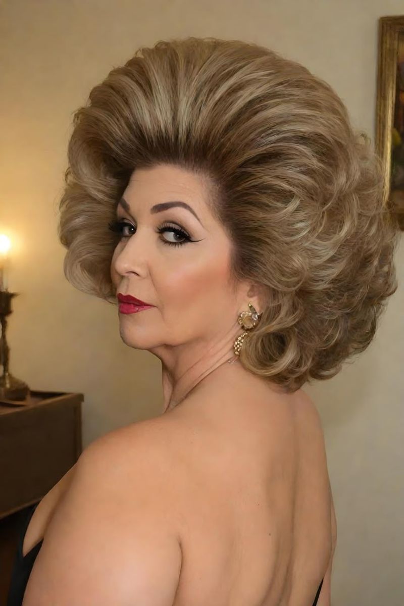 Helmet Hair (Sprayed-Into-Place Styles)