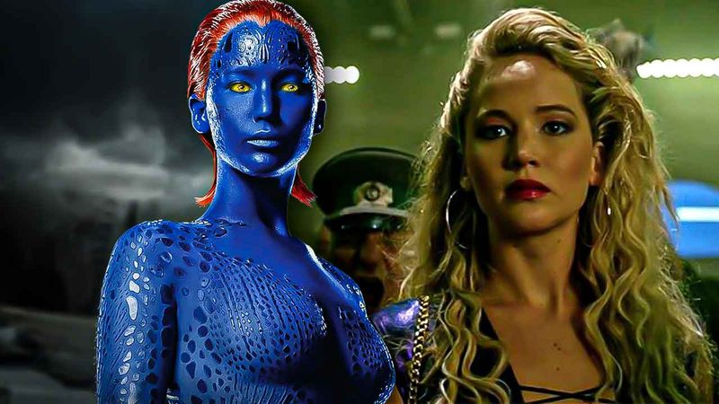 Jennifer Lawrence's Scaly Blue Disguise