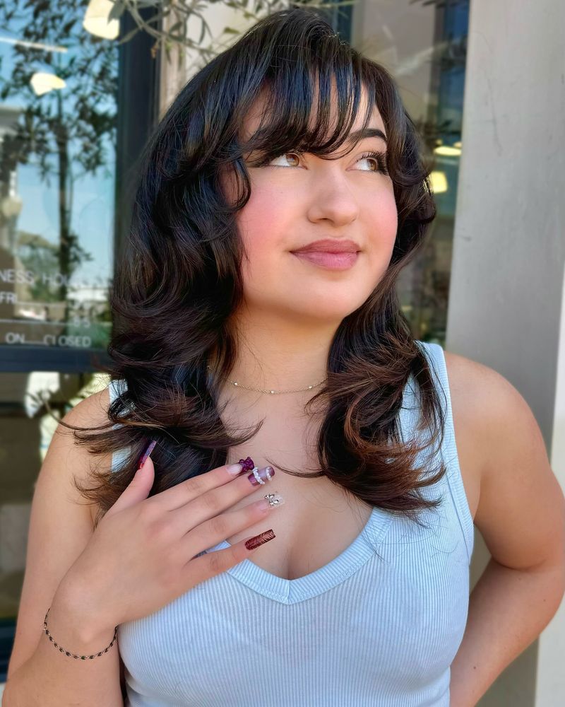 Layered Cut with Side Bangs