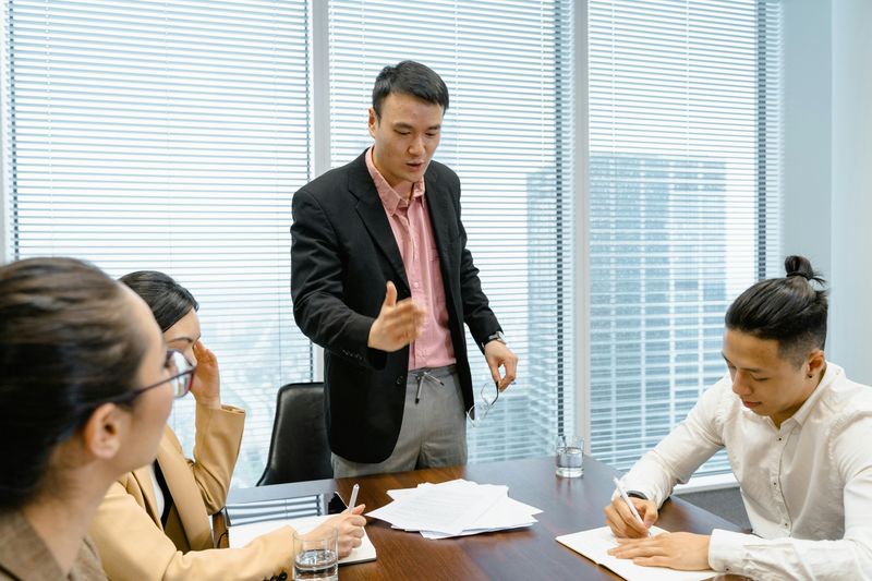 Talking Over Others in a Meeting