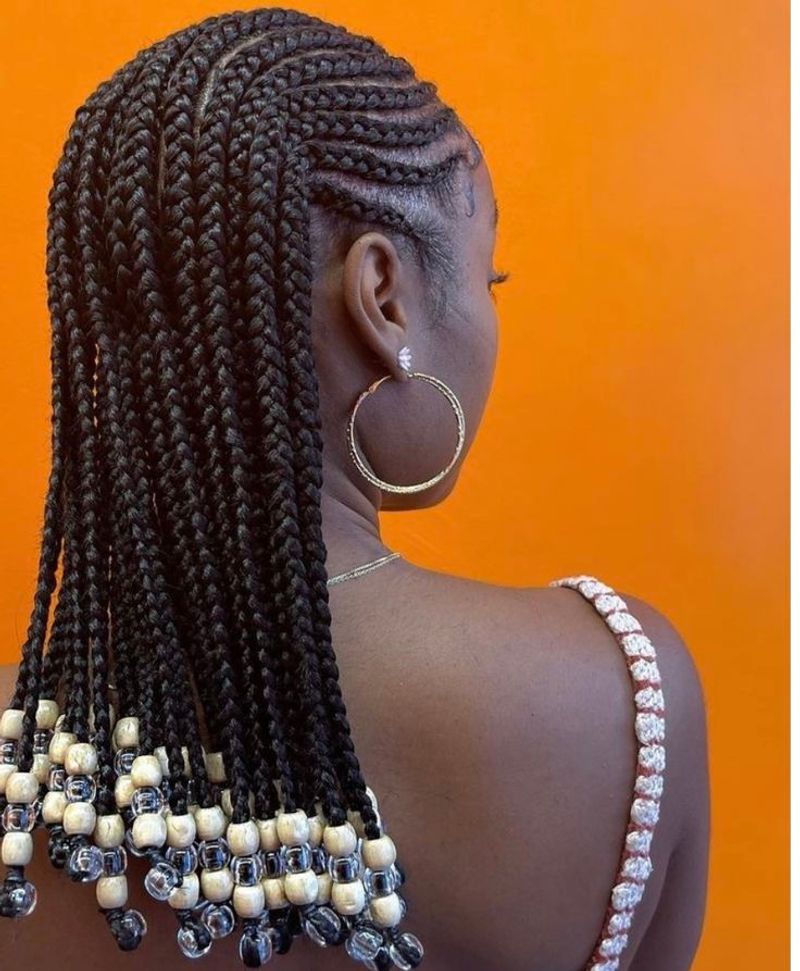 Cornrows with Beads or Cuffs