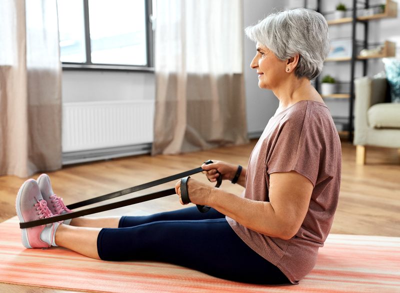 Standing Resistance Band Rows