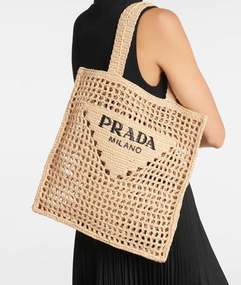Prada Crochet Tote Bag