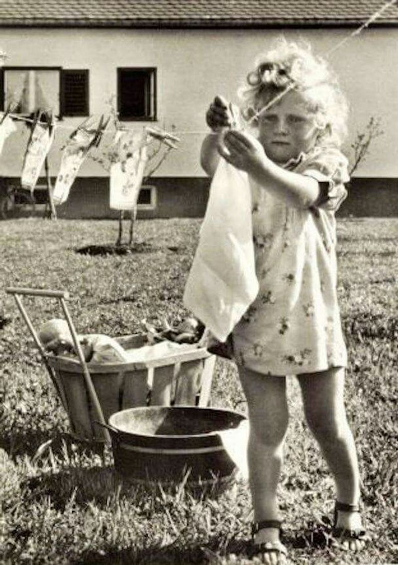 Hanging Laundry on the Line